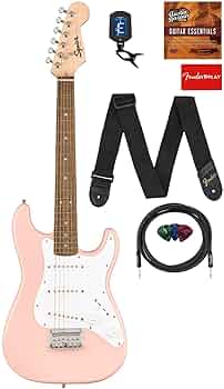 ✨未使用✨Fender Squier Stratocaster Pink HB Squier Sonic Stratocaster HT H - flash pink Str shape